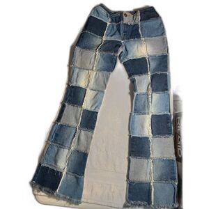 Zana Di | Jeans | Zana Di Blue And White Flare Tiedye Jeans | Poshmark